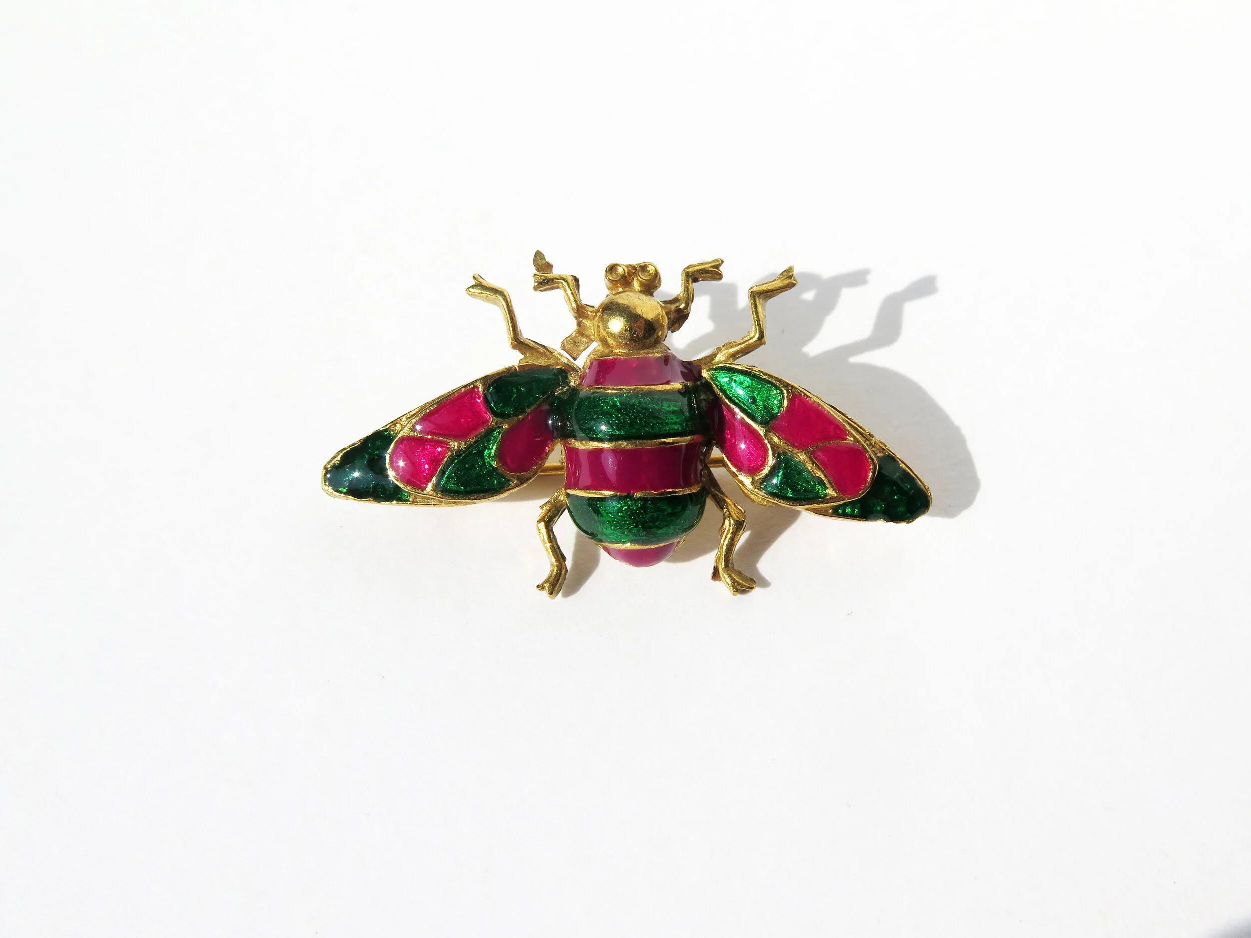 Enamelled Bee Pin