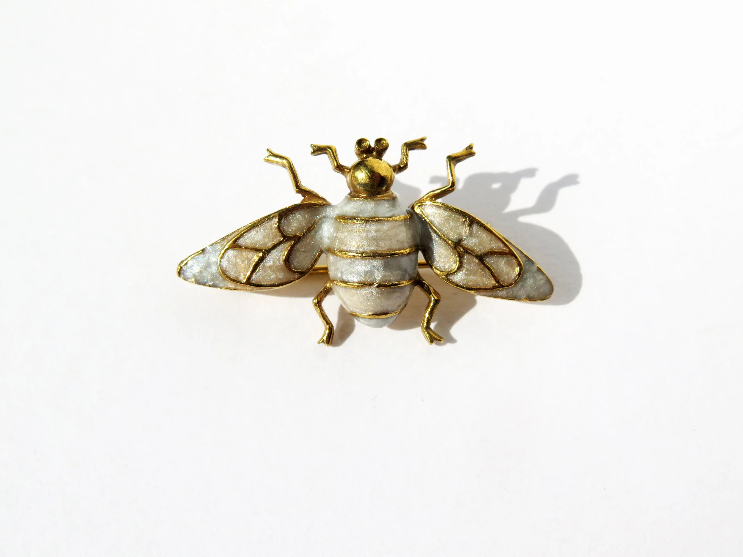 Enamelled Bee Pin