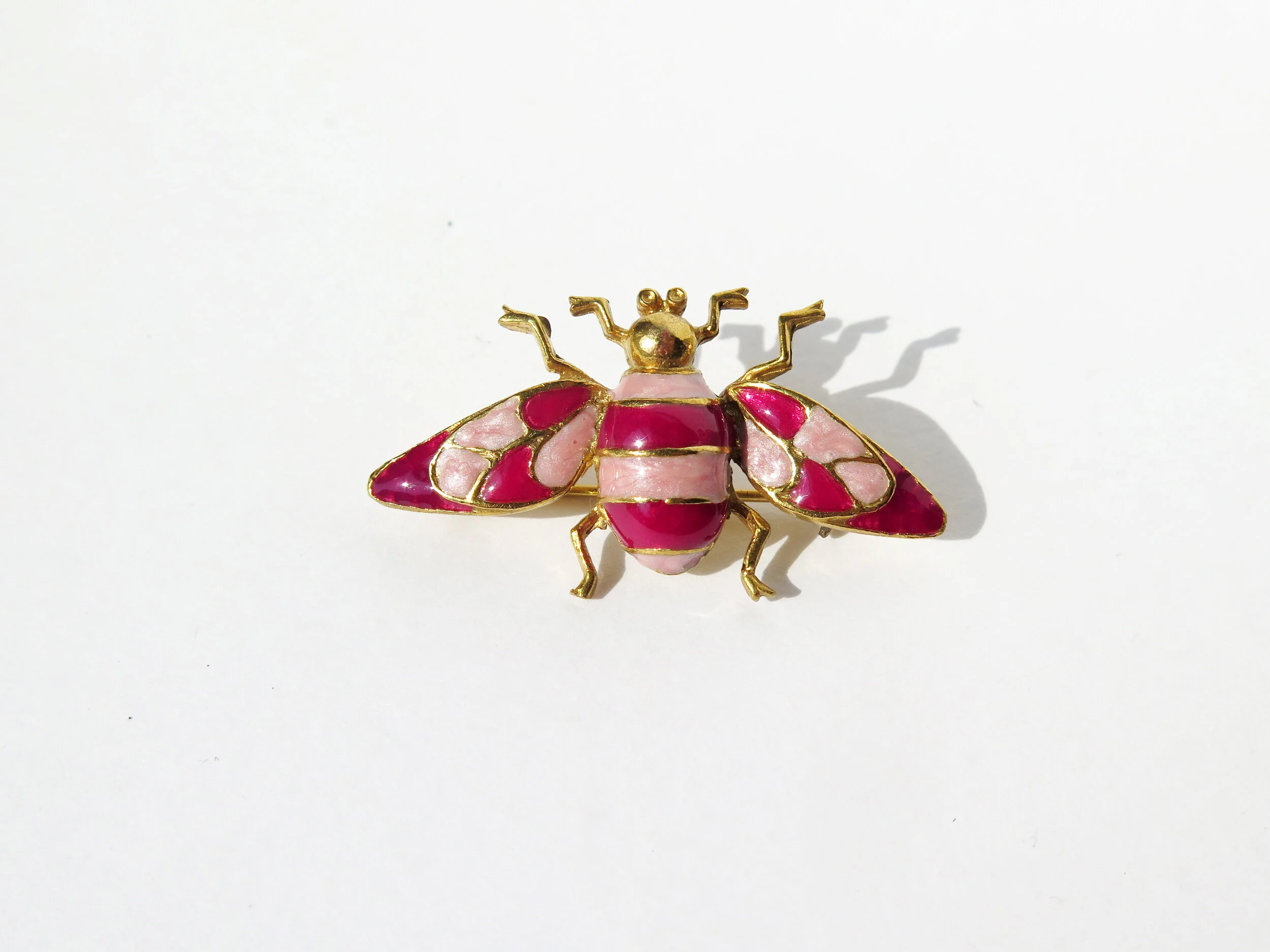 Enamelled Bee Pin