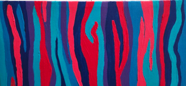 “Rainbow eucalyptus 2” (What a wonderful world - serie) by Lea Nasnas Chami
40  x 20 cm
Acrylic paint on canvas
Signed Ley 2025
