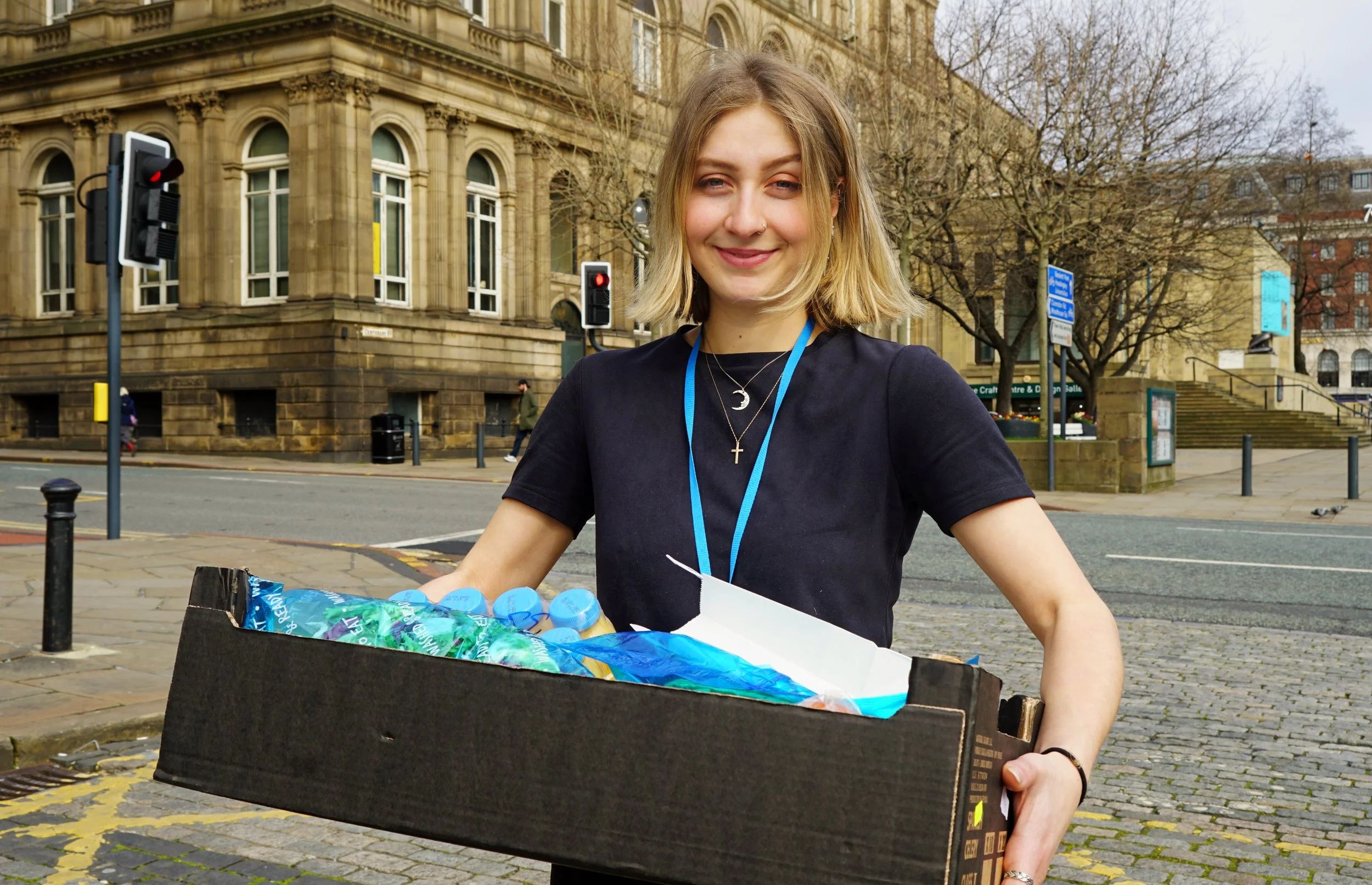 Feed the Bank, Not the Bin/Donate spare or unopened food to Leeds food banks. It keeps food out of the bin and helps families across the city. FareShare Yorkshire gives out 2,250 tonnes of food a year, enough for 100,000 meals each week.##