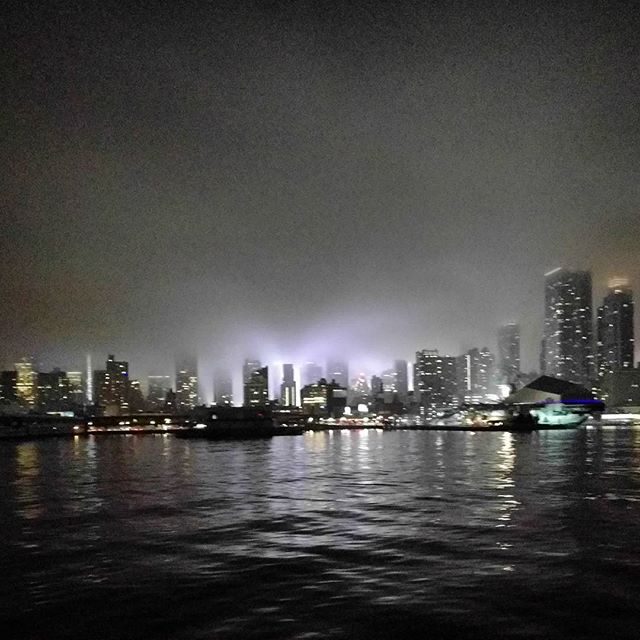 Midtown Ferry to Manhattan. Towers in the mist. #nycarchitecture #nycferry #nofilter #skyline #nyc