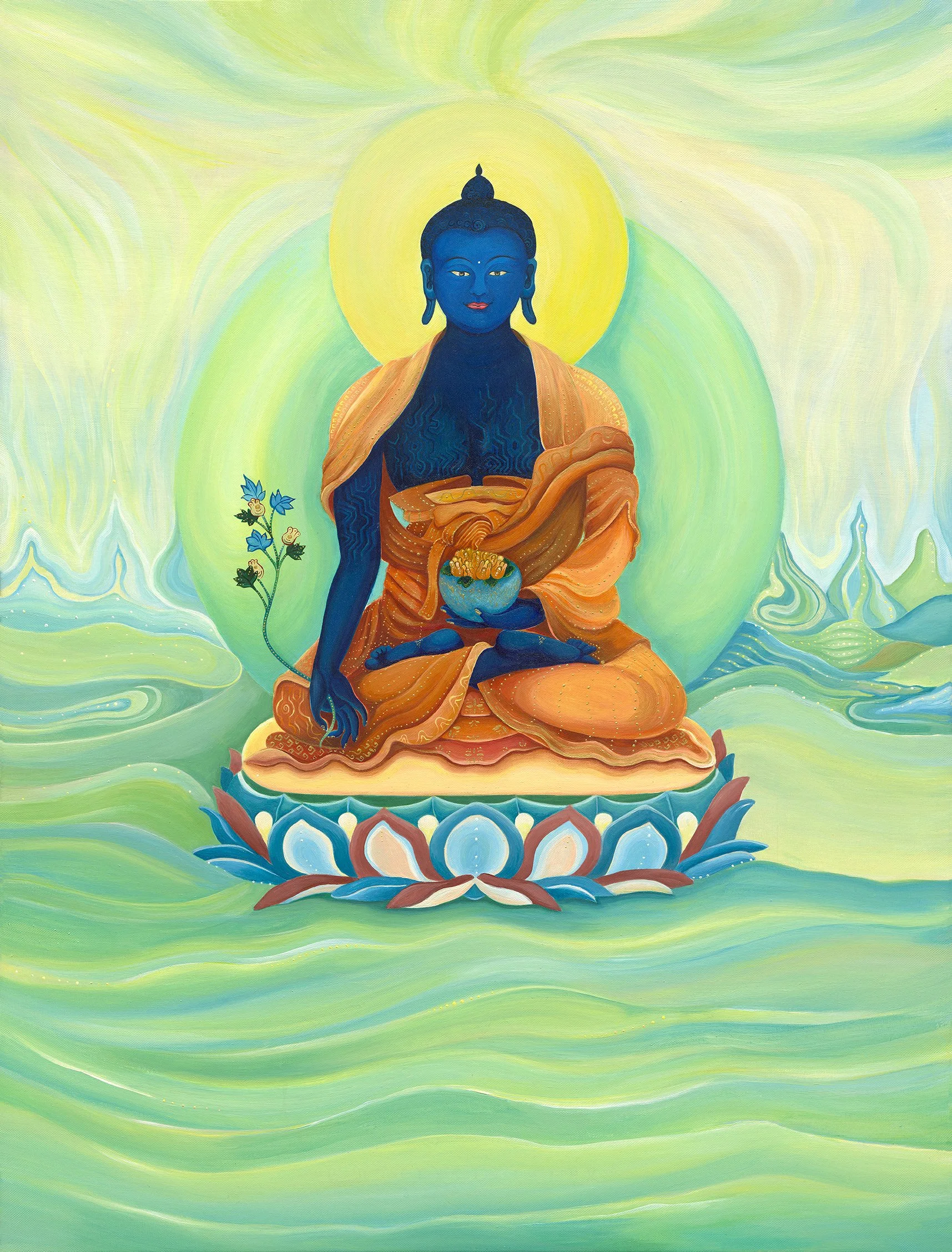 藥師琉璃光如來の清淨佛繪課｜台北週六班