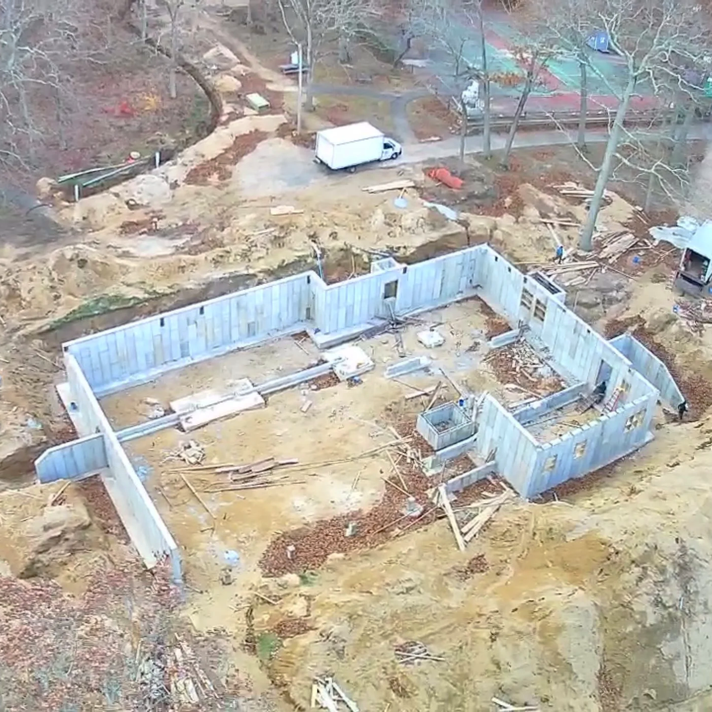 Campus Center Foundation in Place