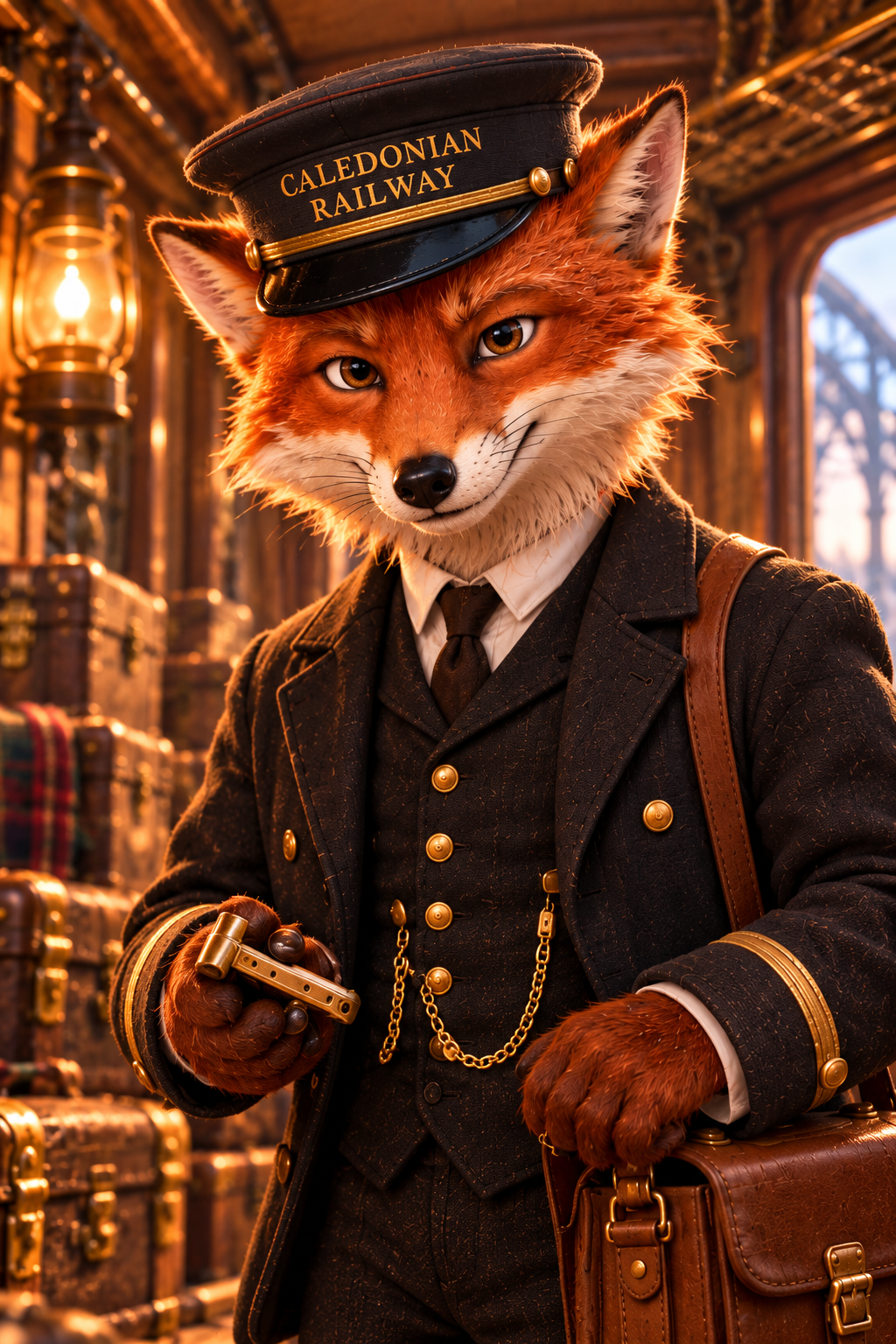 Rust-Red Fox Ticket Taker