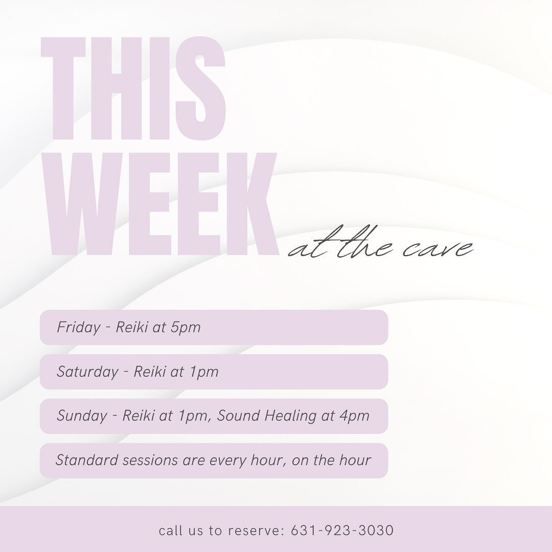 Join us this week at the cave! Seasonal allergies are here&mdash;salt cave sessions can offer instant relief by absorbing toxins and opening up your airways! 🌸