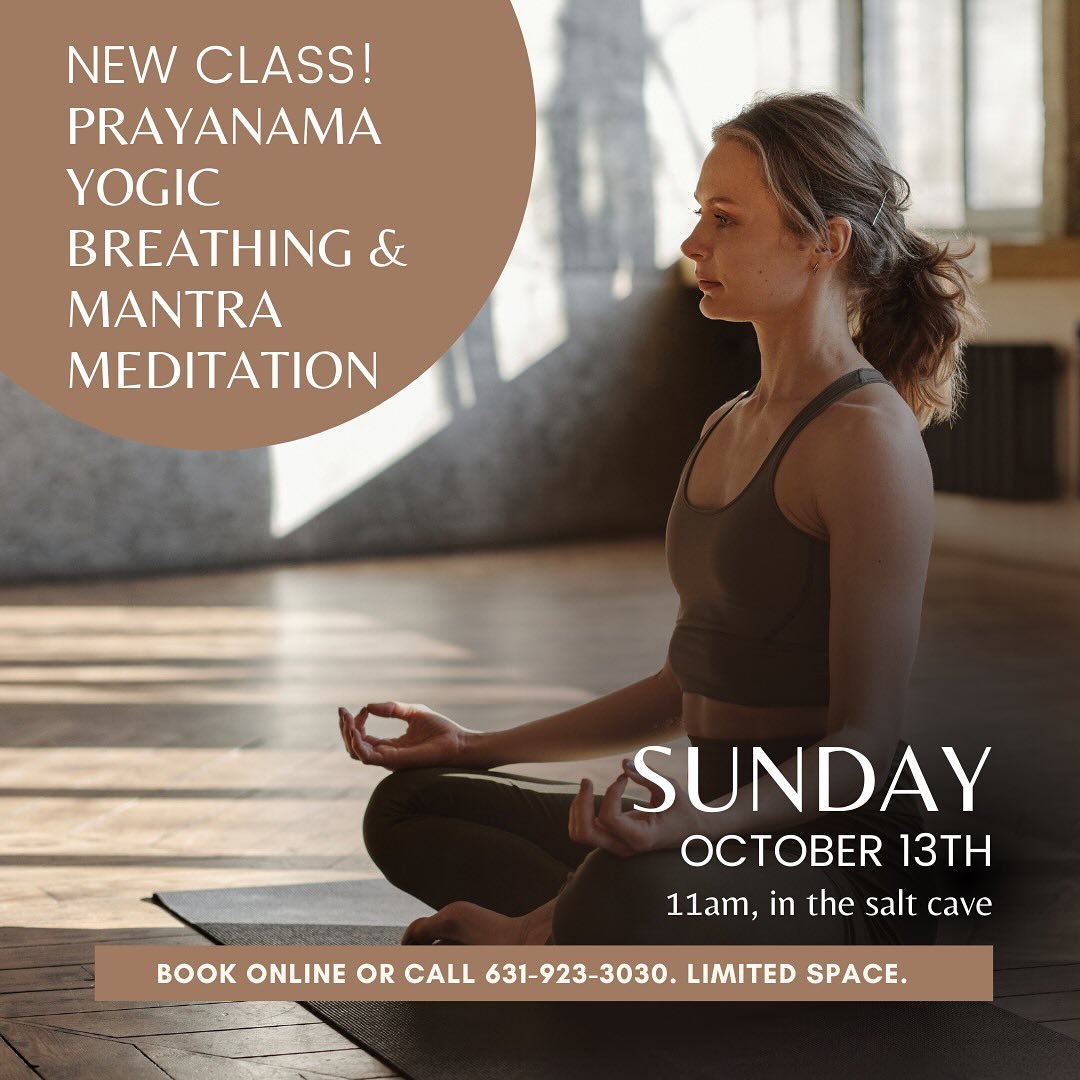 New Class!!! Come join us on Sunday, 10/13 at 11am in the salt cave for a transformative, healing, and awakening morning.