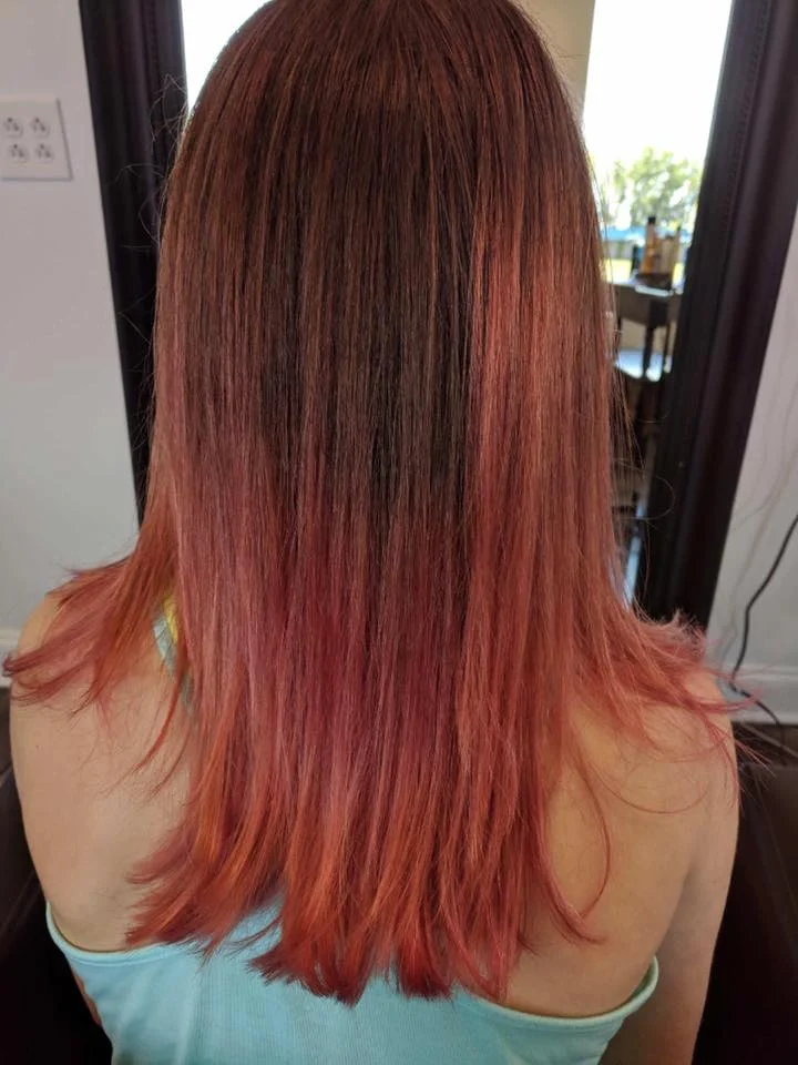 Pink grapefruit color
