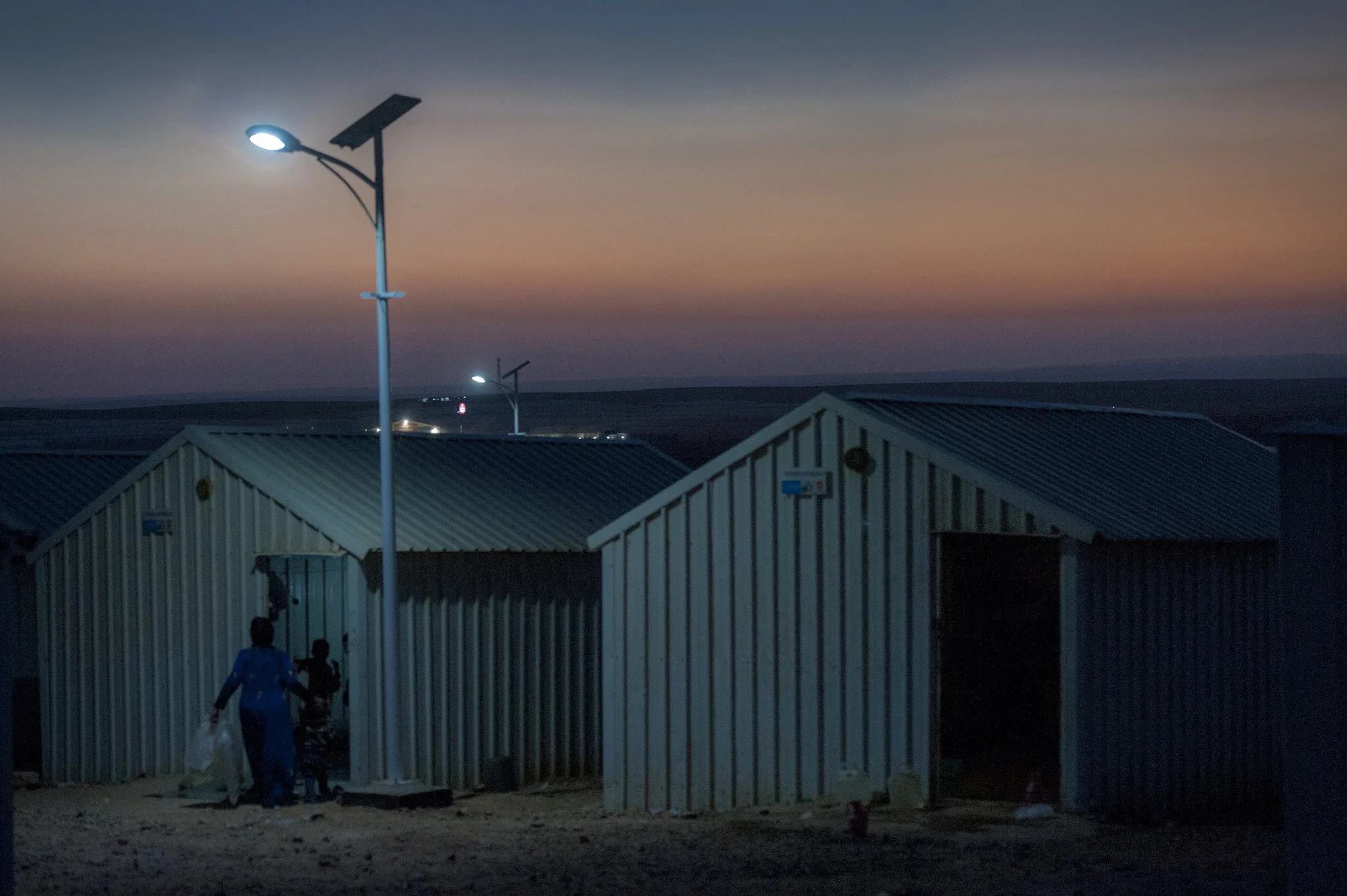 Azraq refugee camp, Jordan, was built for people fleeing the Syrian Civil War. (Photo credit: S. Rich/UNHCR.)