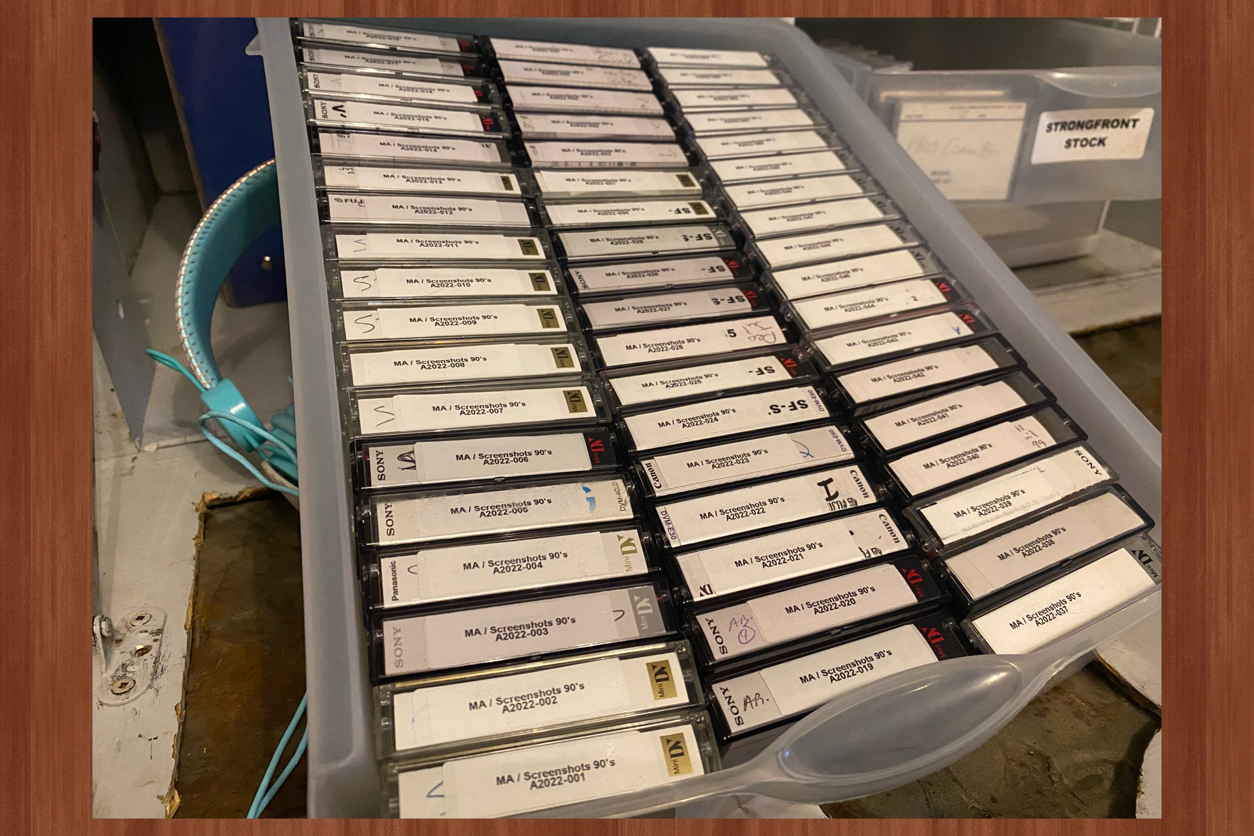 Arranging and describing 100+ hours or 150+ tapes that date back to 1996.&nbsp; 