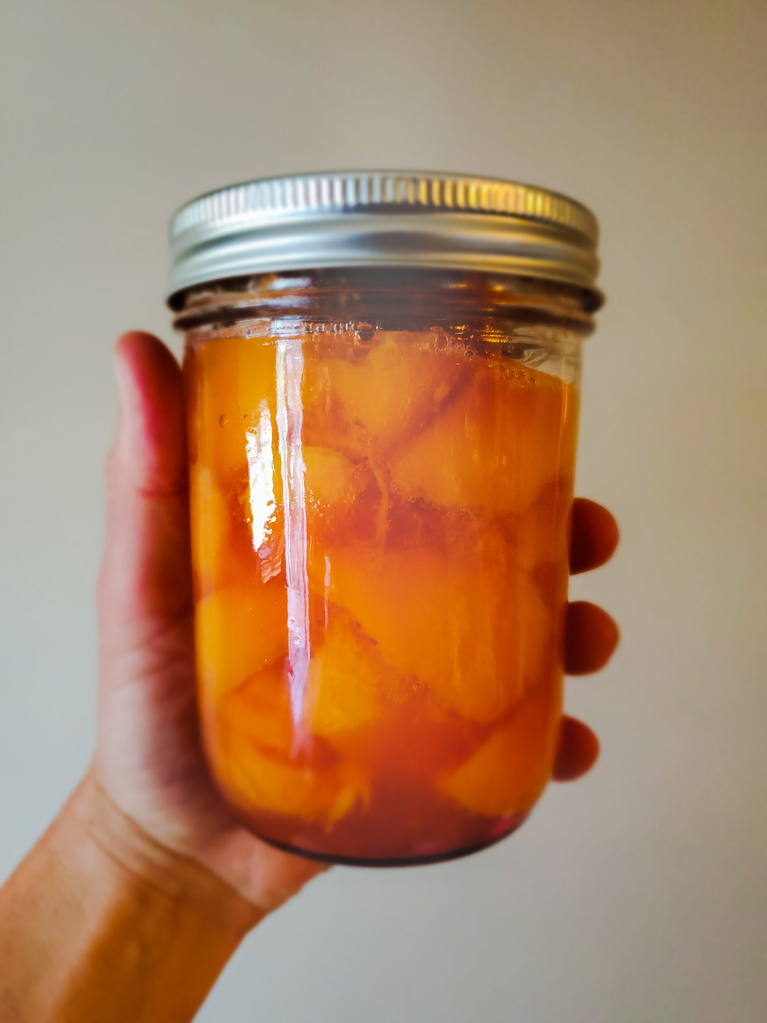 Water Bath Canning Peaches HOT PACK Method