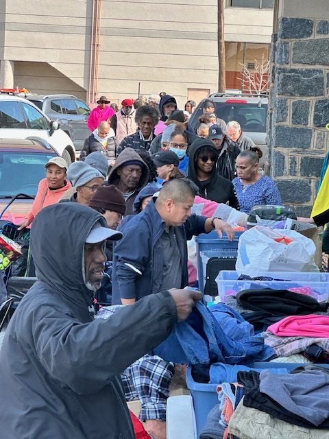 Outreach April Food and Clothing Pantry