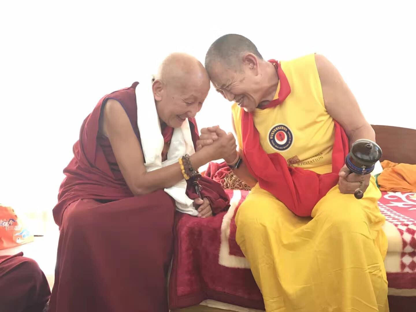 Nupba Rinpoche and Garchen Rinpoche