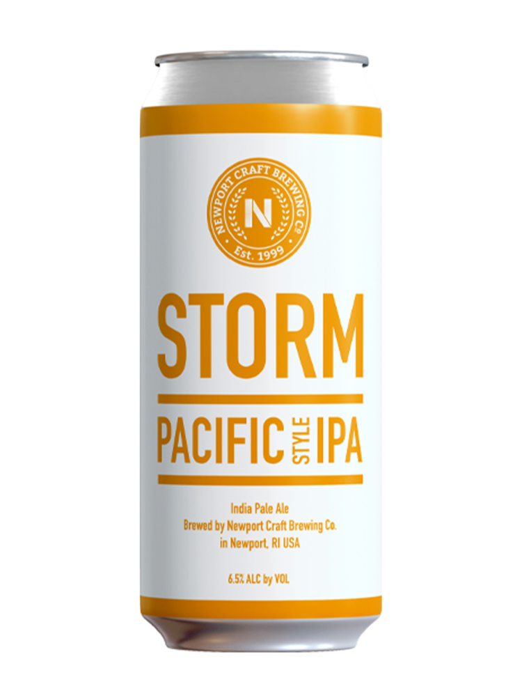 NEWPORT CRAFT BREWING Newport Storm Amber circl STICKER decal craft beer brewery