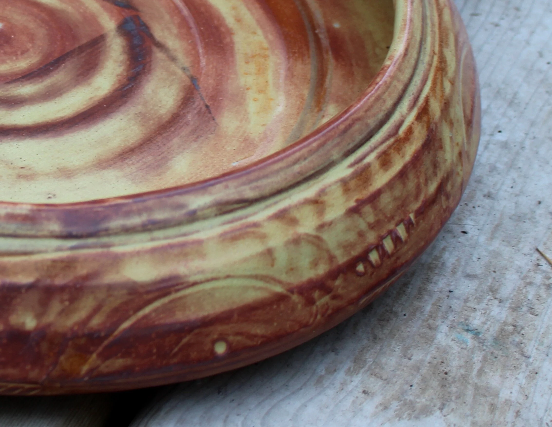 Pottery Platter Detail