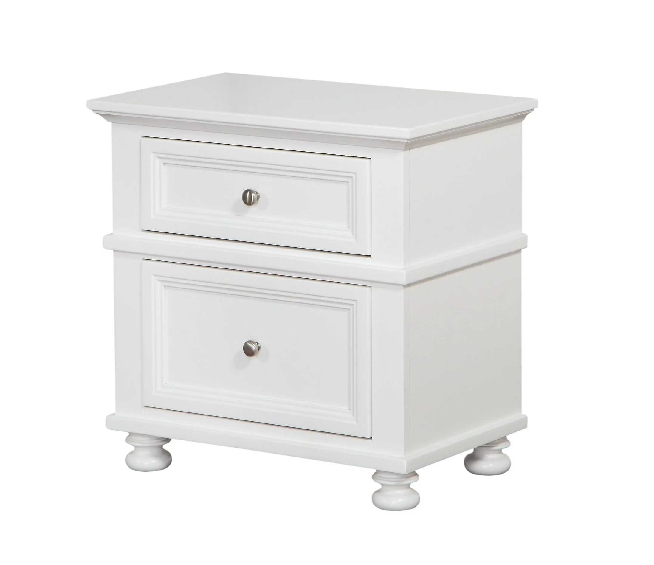 2 Drawer Nightstand - White