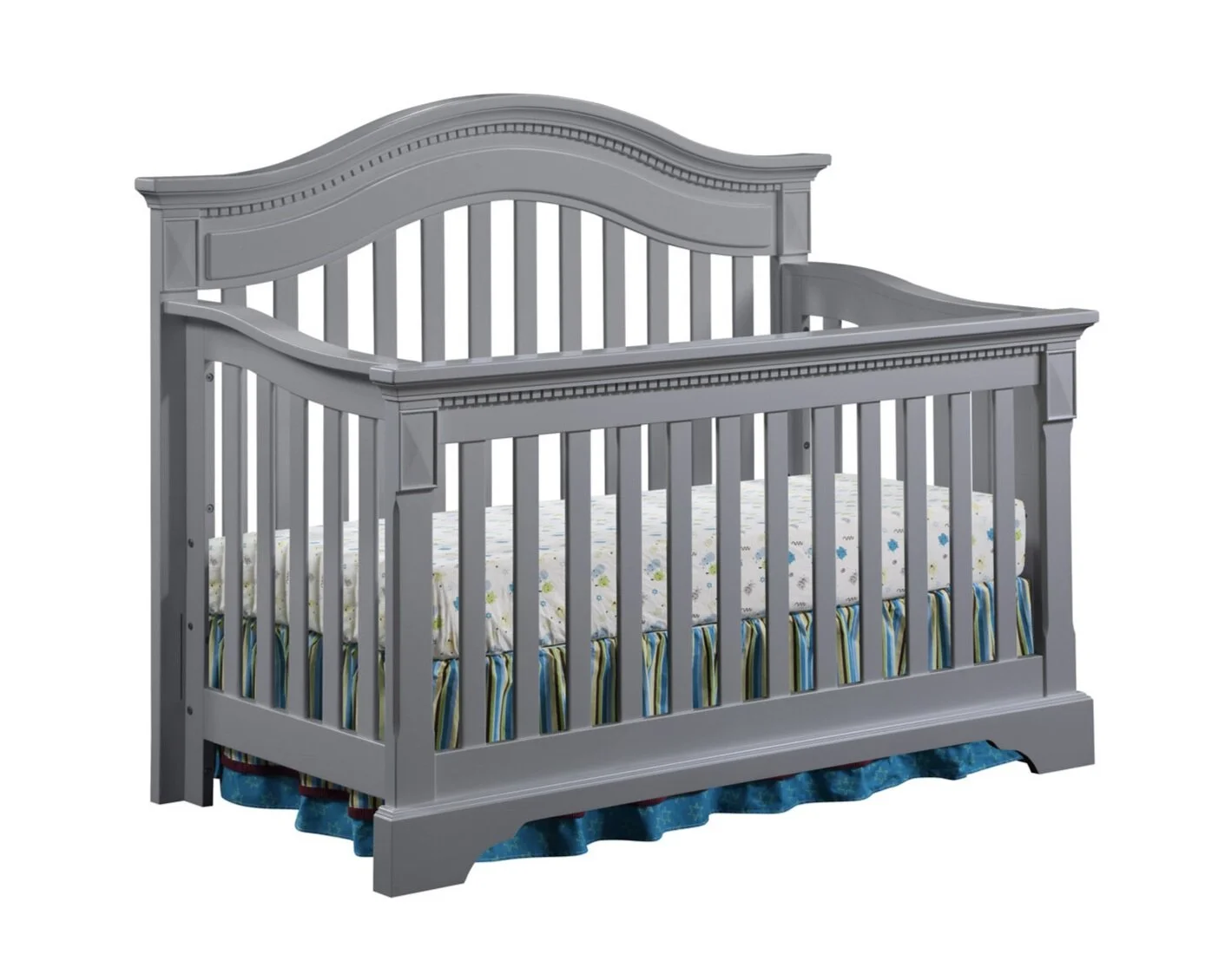 Jody Convertible Crib with Extension Kit - Pebble Grey