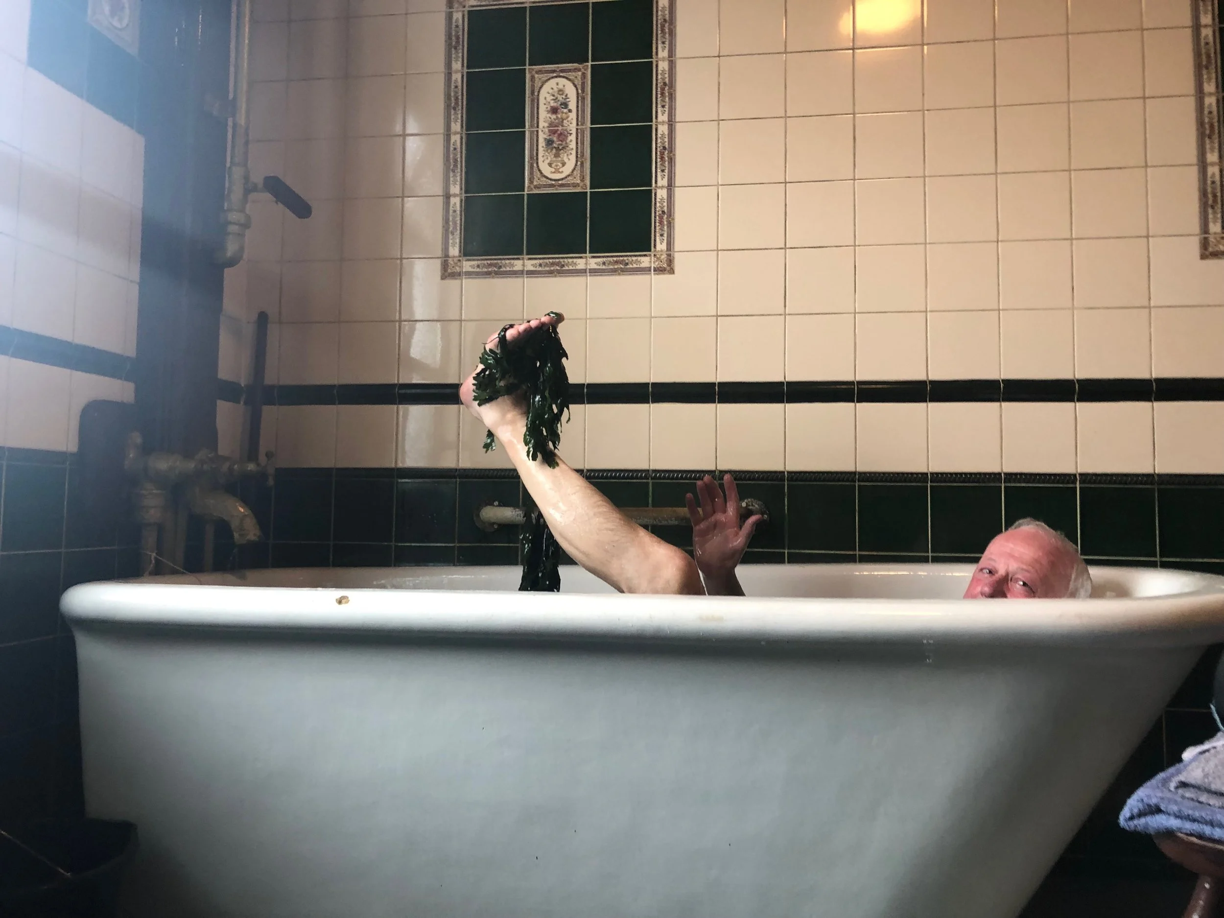 Dad being the sea monster
