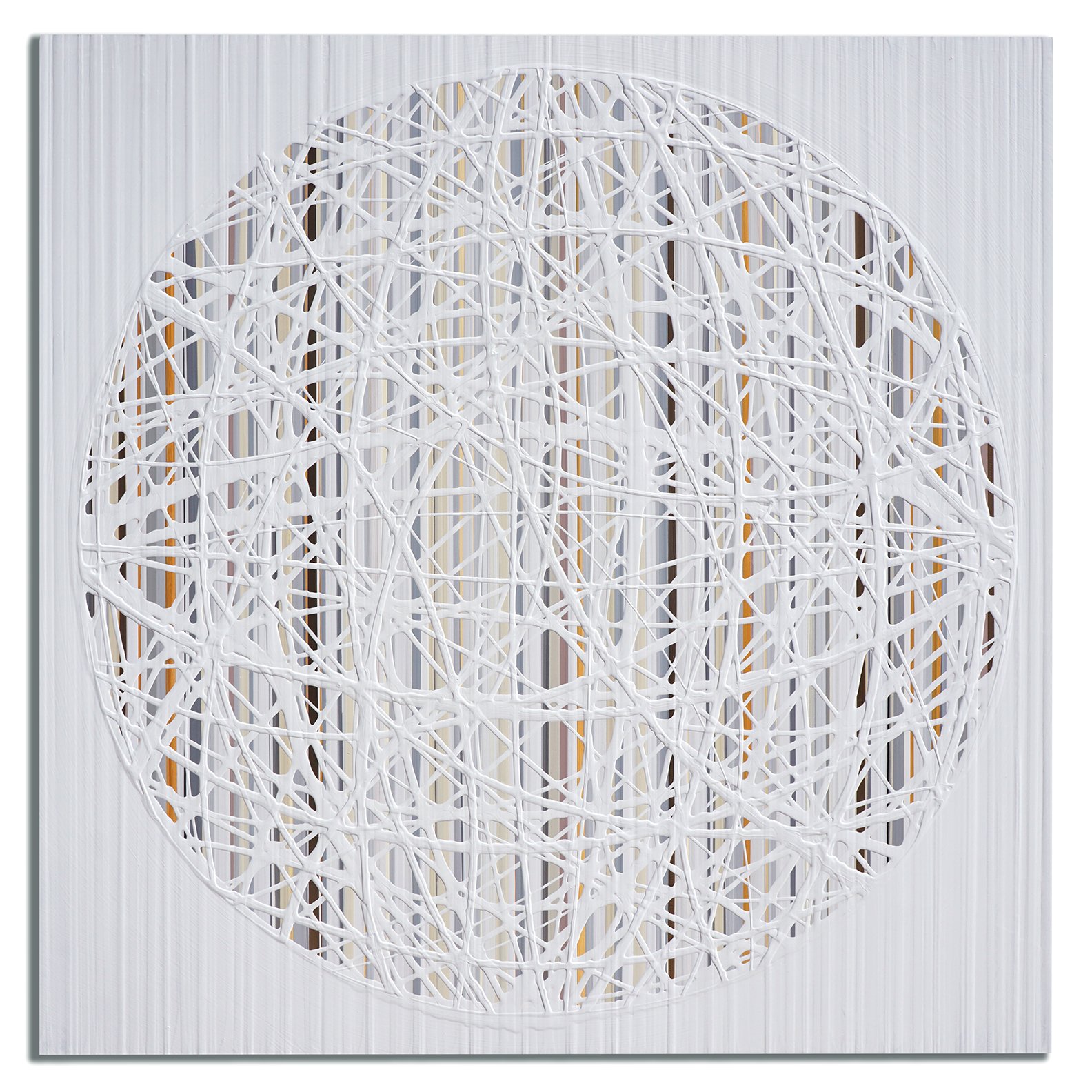 45x45 mixed media on  panel
