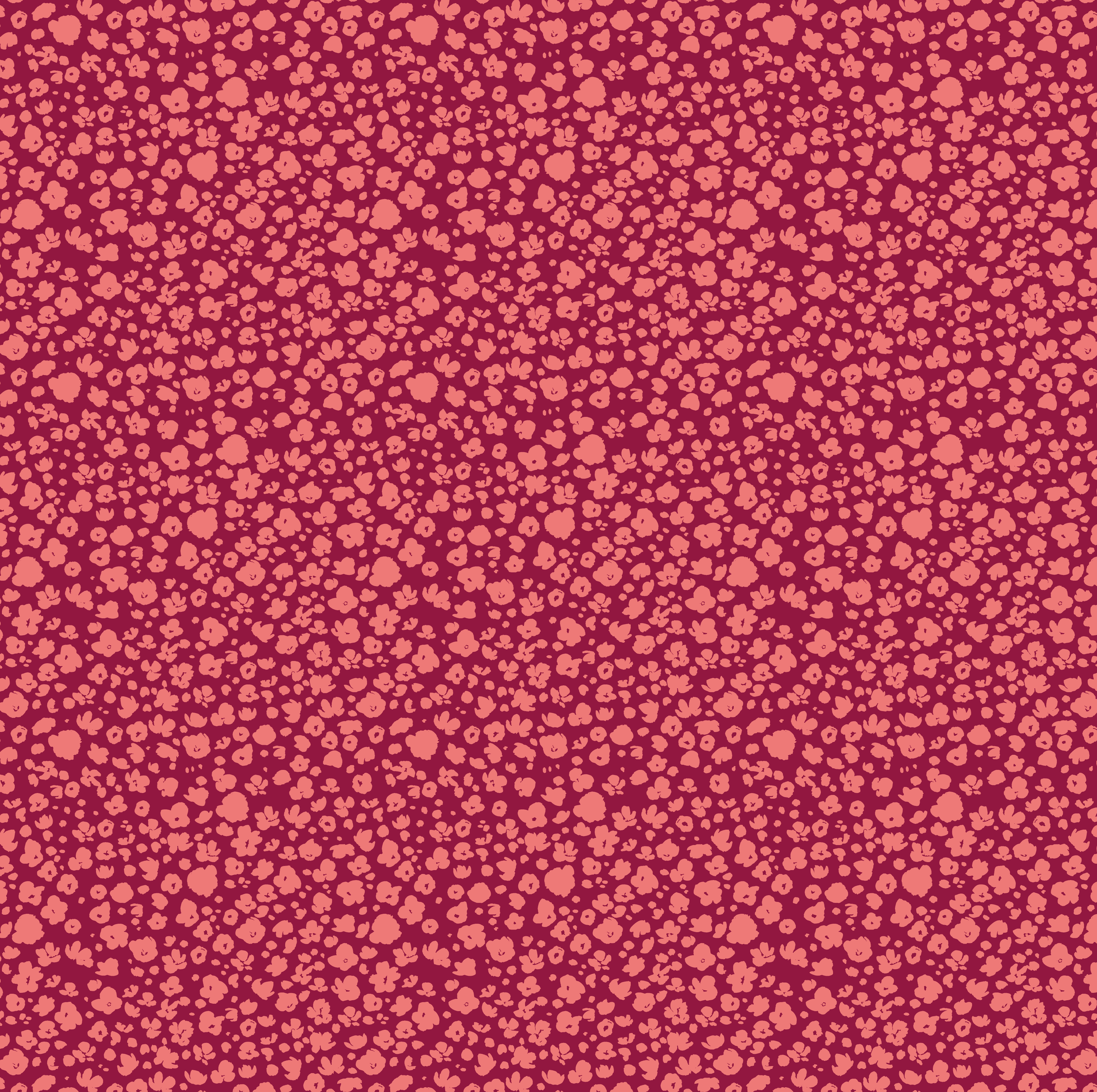 Small simple flower pattern in dark reds