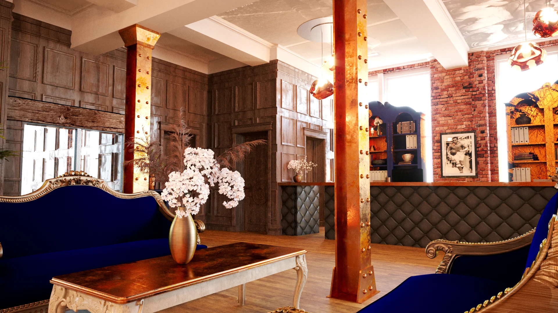 Inside the beautiful Dixie Dean Hotel on Victoria Street.