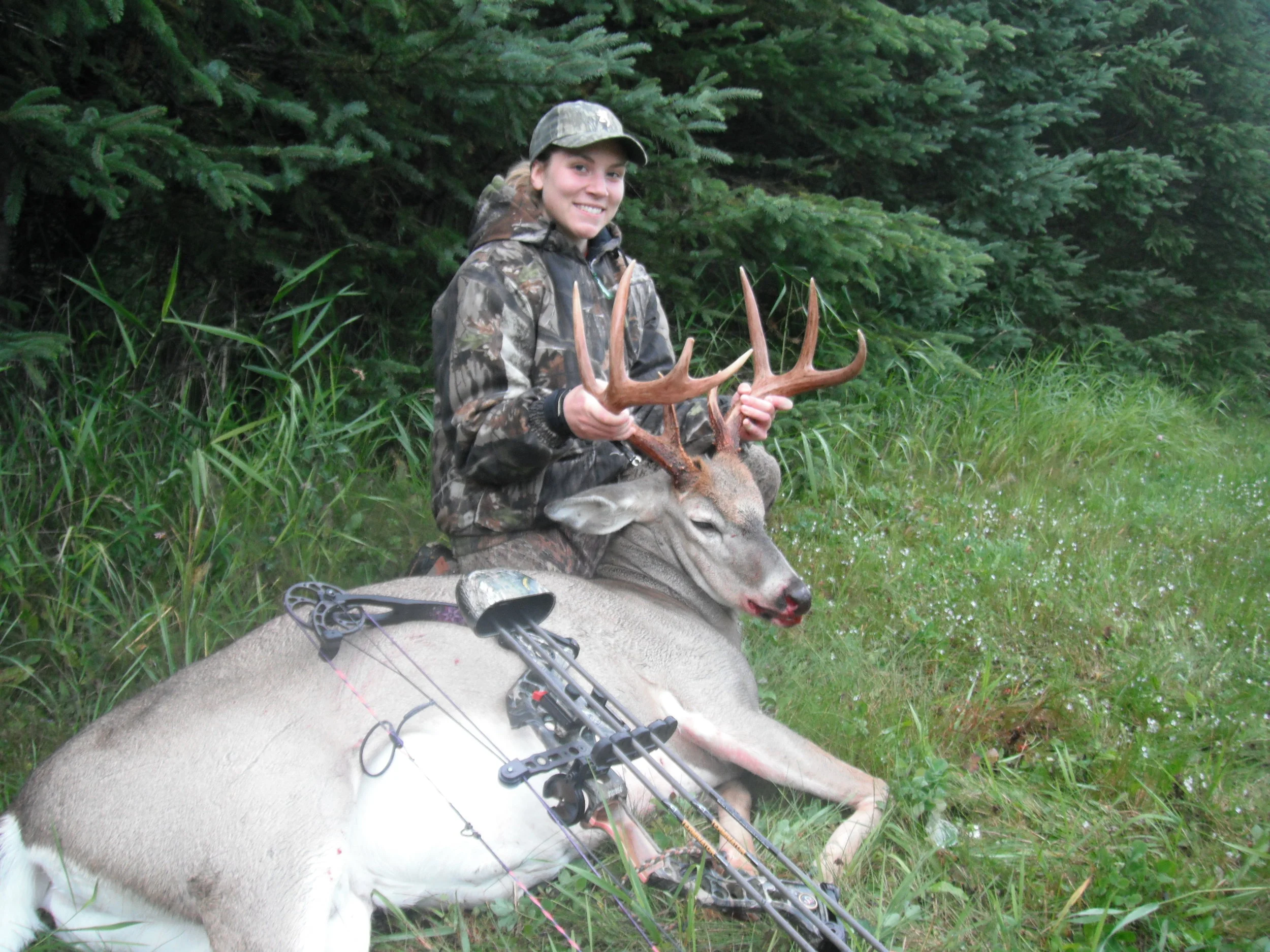 Woman's archery deer hunt with Robson Valley Outfitters