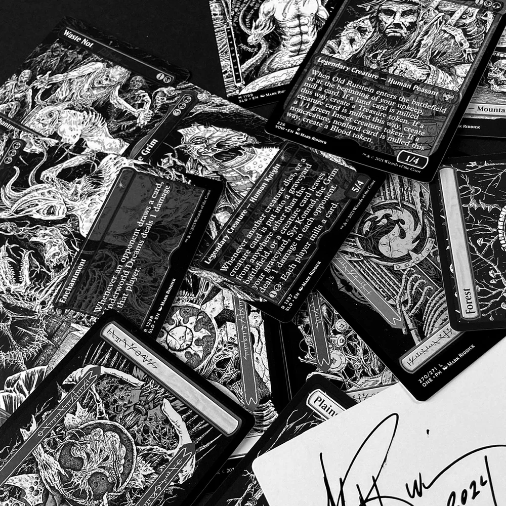 mtg art cards signed Awaken the Honored Dead [383] [Borderless] [Tarkir: Dragonstorm] [Foil] –  Face to Face Games main image 1