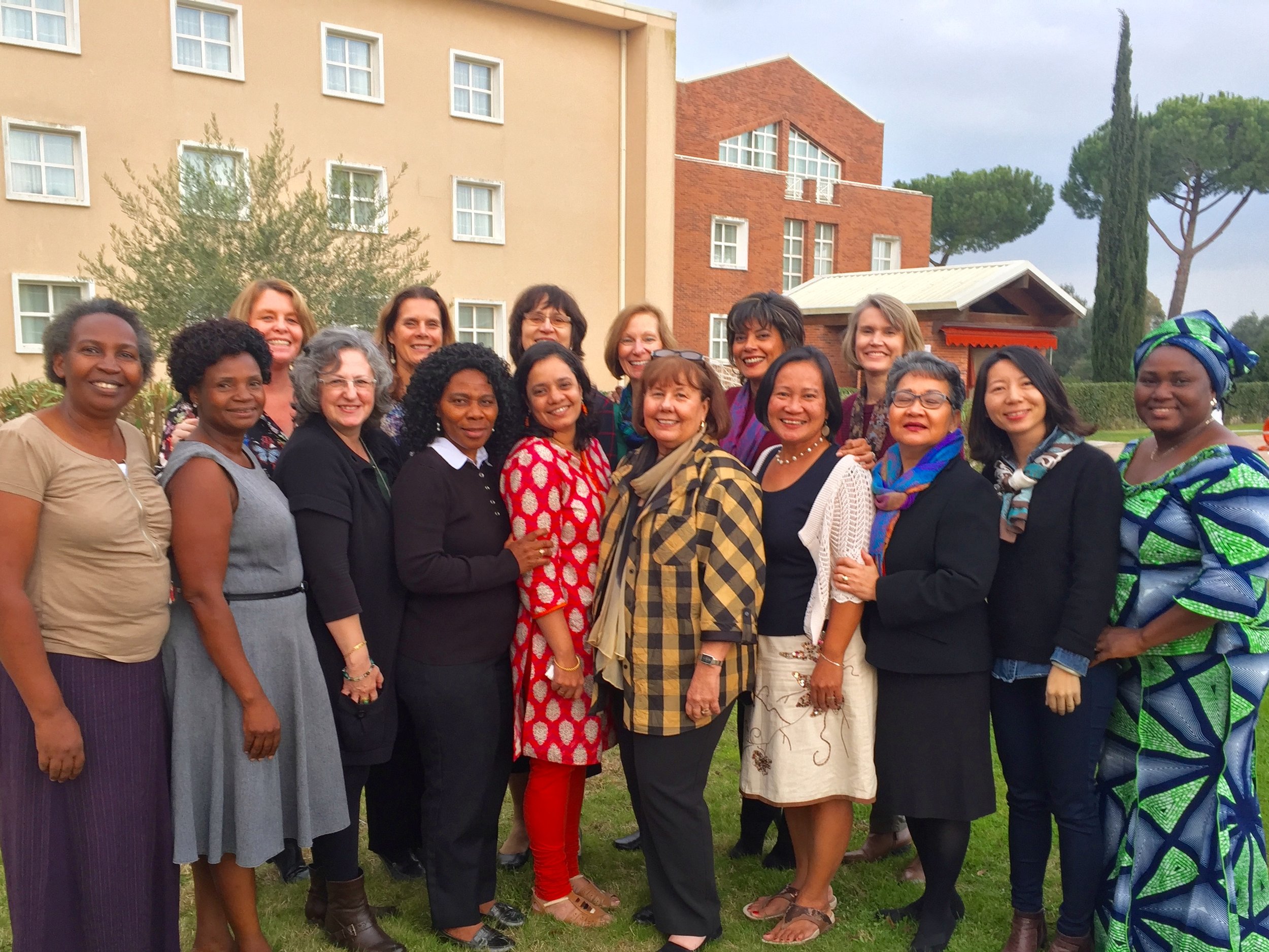 Judy with Area Team Leader Wives in Rome
