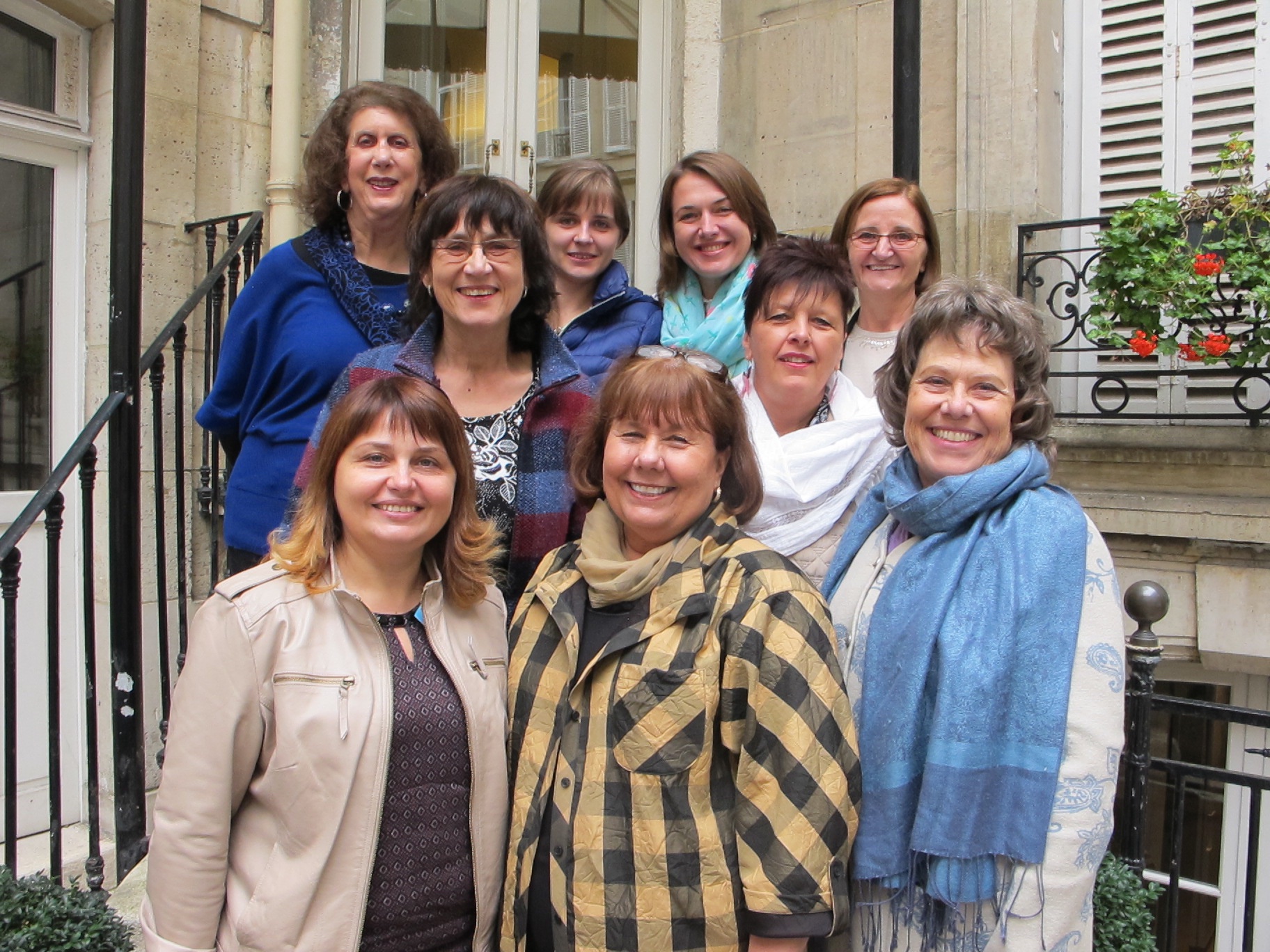 Judy with Staff at Growing Closer to Women event in Paris