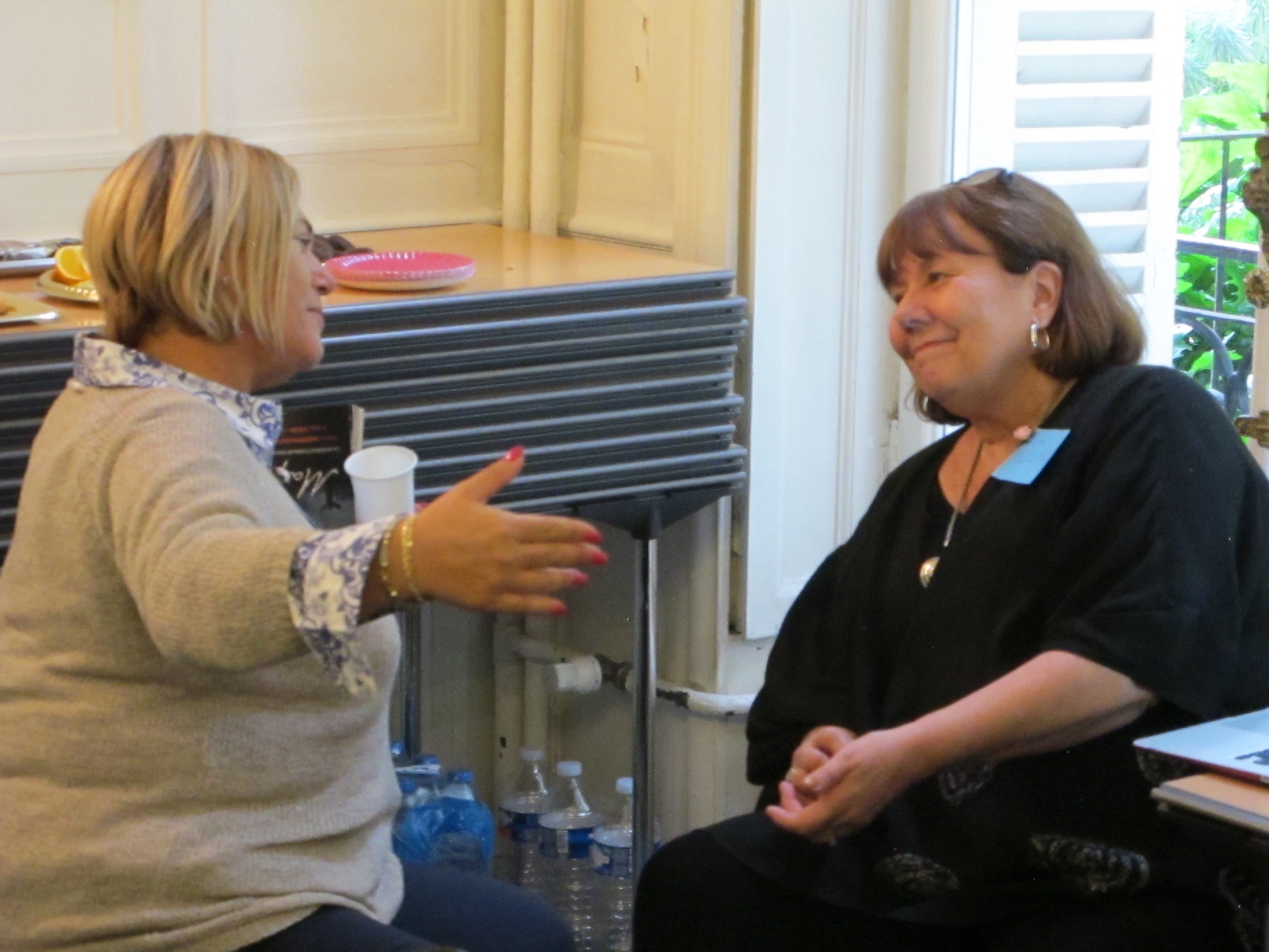 Judy with staff for Growing Closer to Women event in Paris