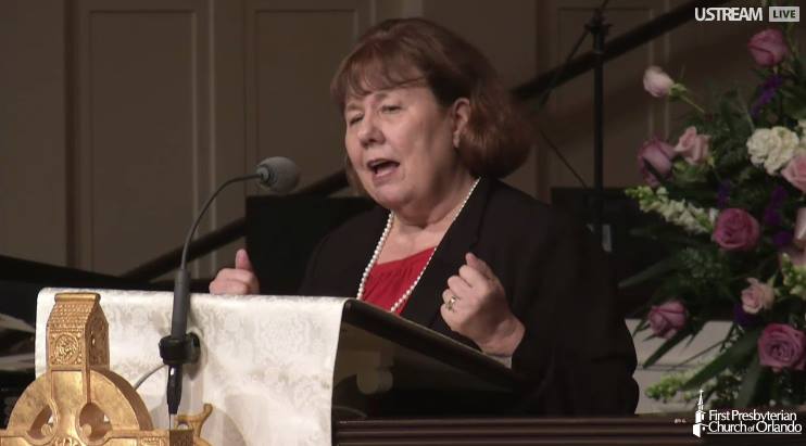 Speaking at Vonette’s Memorial
