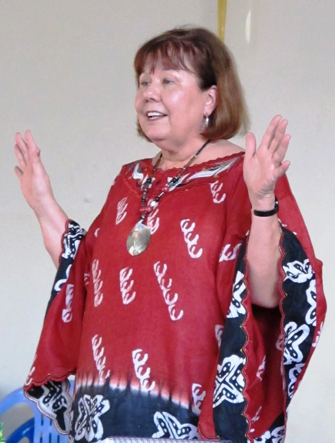 Judy speaking to church women
