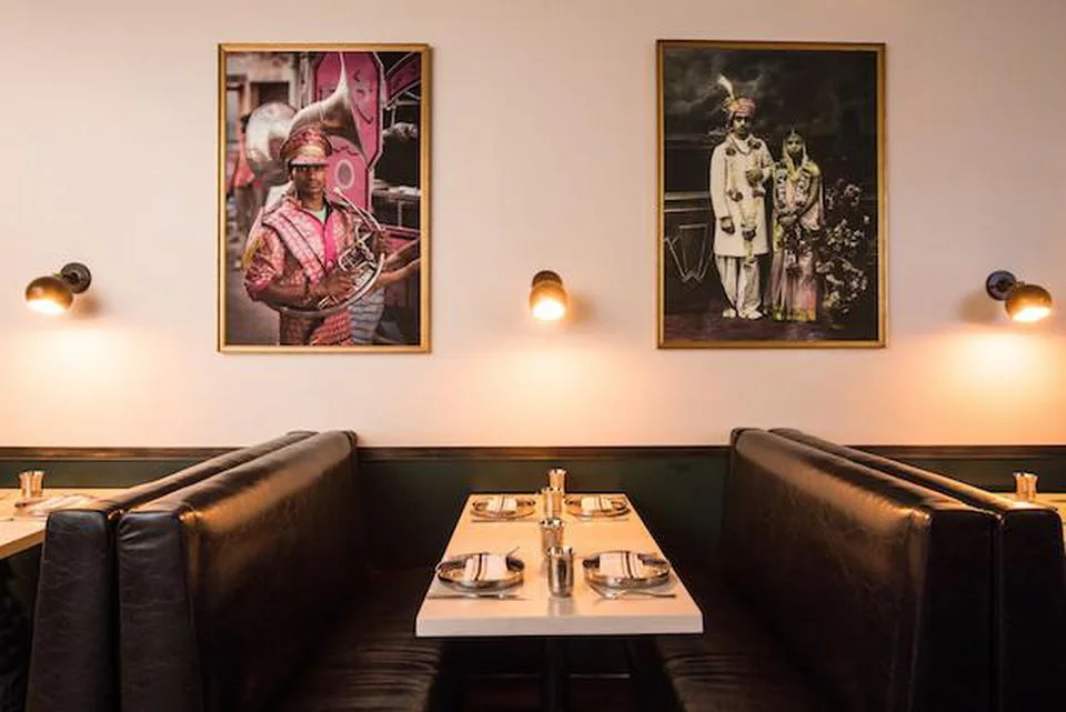 Instead of the cliches of Indian restaurant decor, Babu Ji is bright, stylish and gregarious.
