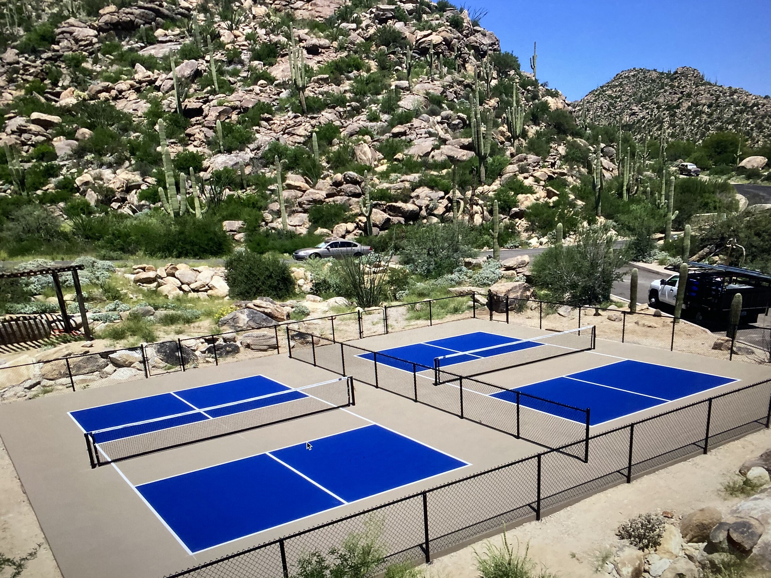 Backyard Badminton Court - Landscaping Network