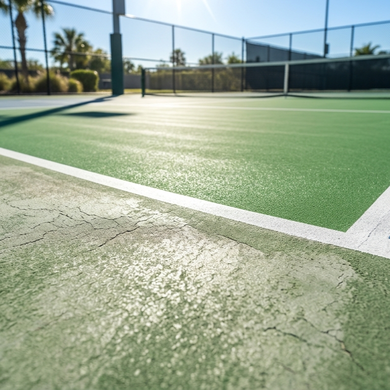 Why Do Acrylic Court Surfaces Fade and Soften in the Sun?