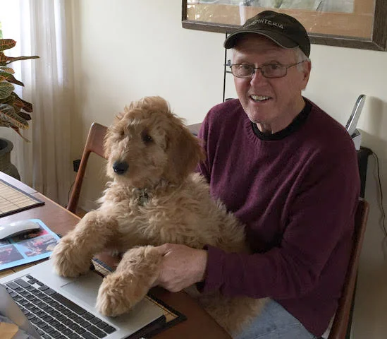 Fleisher and his trusty assistant Yogi.