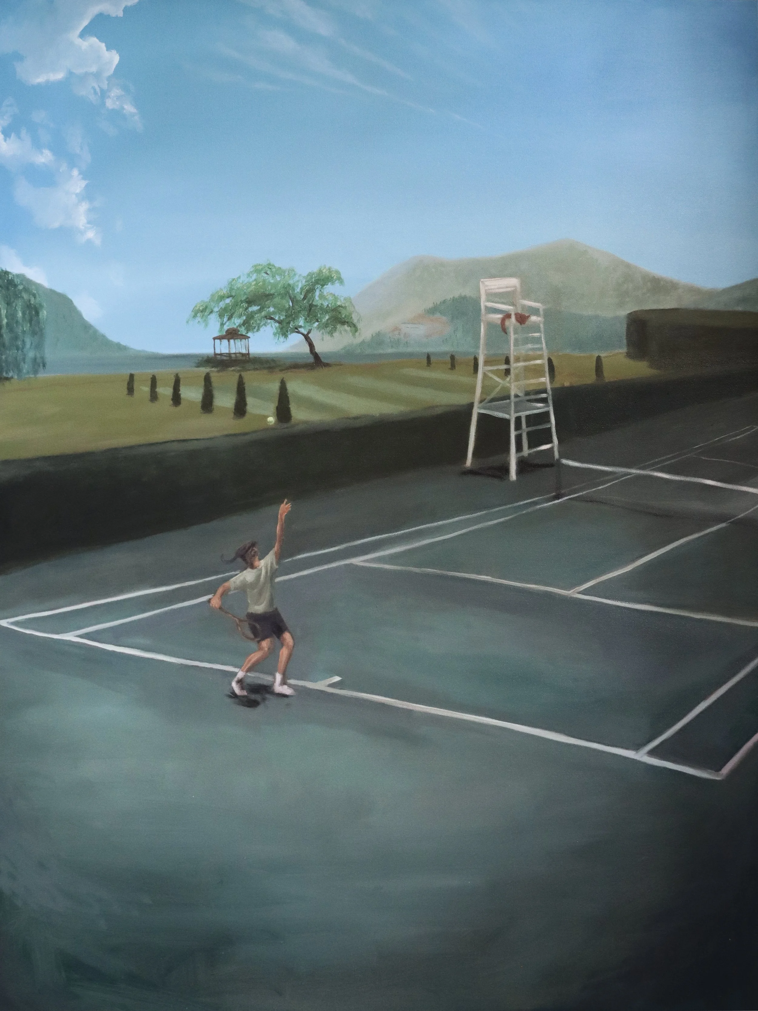 Ad In - 30x40 ORIGINAL Oil Painting