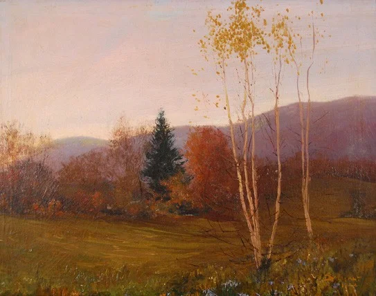Max Dellfant (1865-1944) Mt.Carmel Landscape - 1922 - oil - 20.5