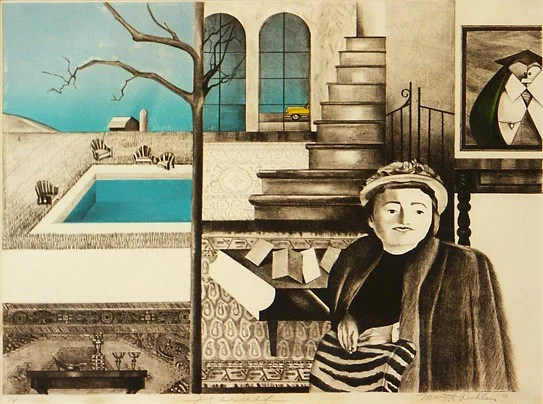 Margot F. Rocklen “Herself” 1977 - lithograph - 16 x 21 inch