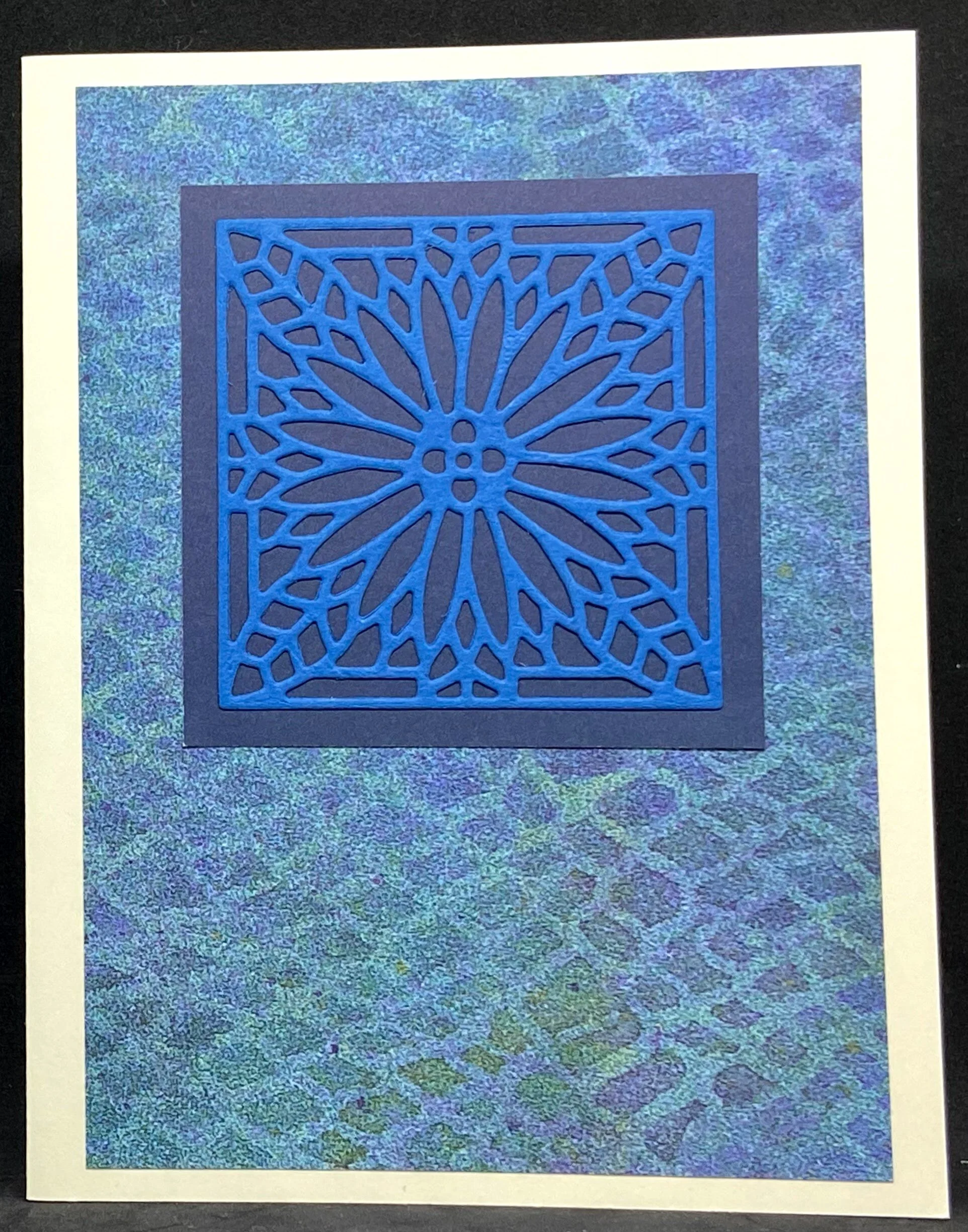 I'm So Blue Art Deco Flower