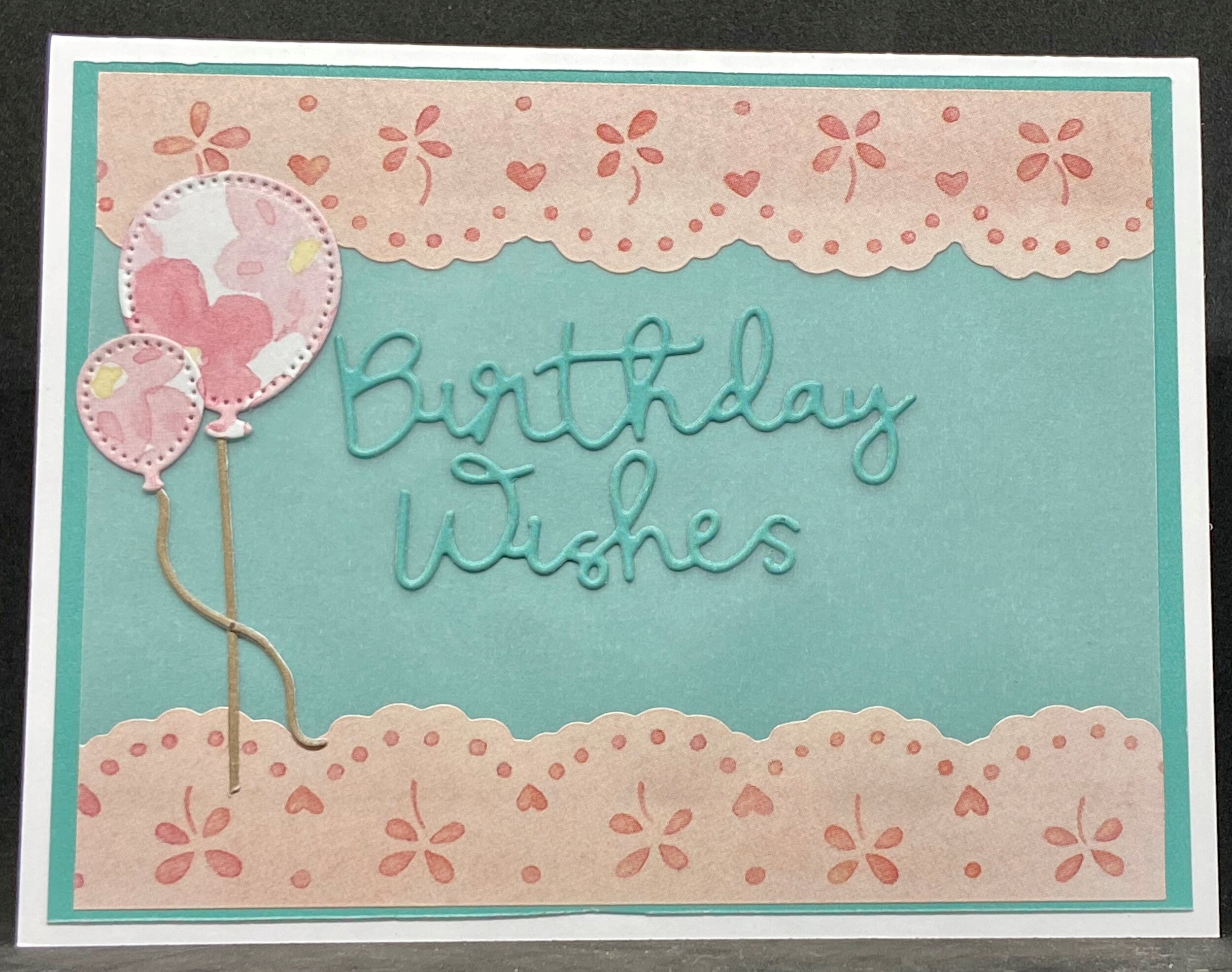 Blue with Pink Balloons Birthday