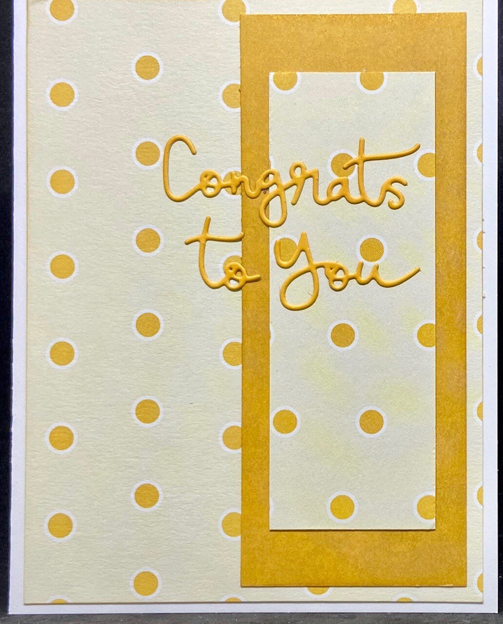 Yellow dots Congrats to You