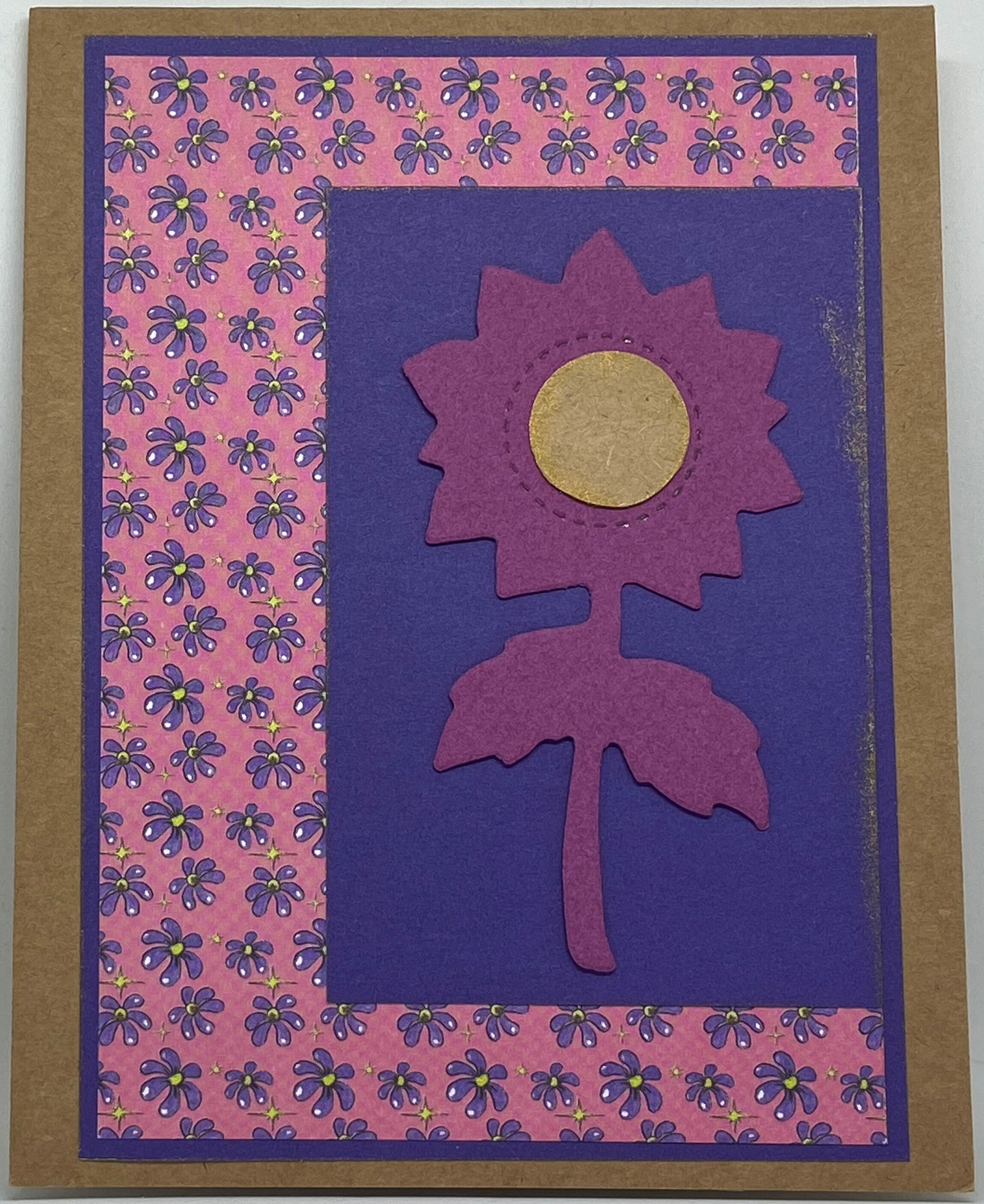 Sunflower Purple and Pink Posies