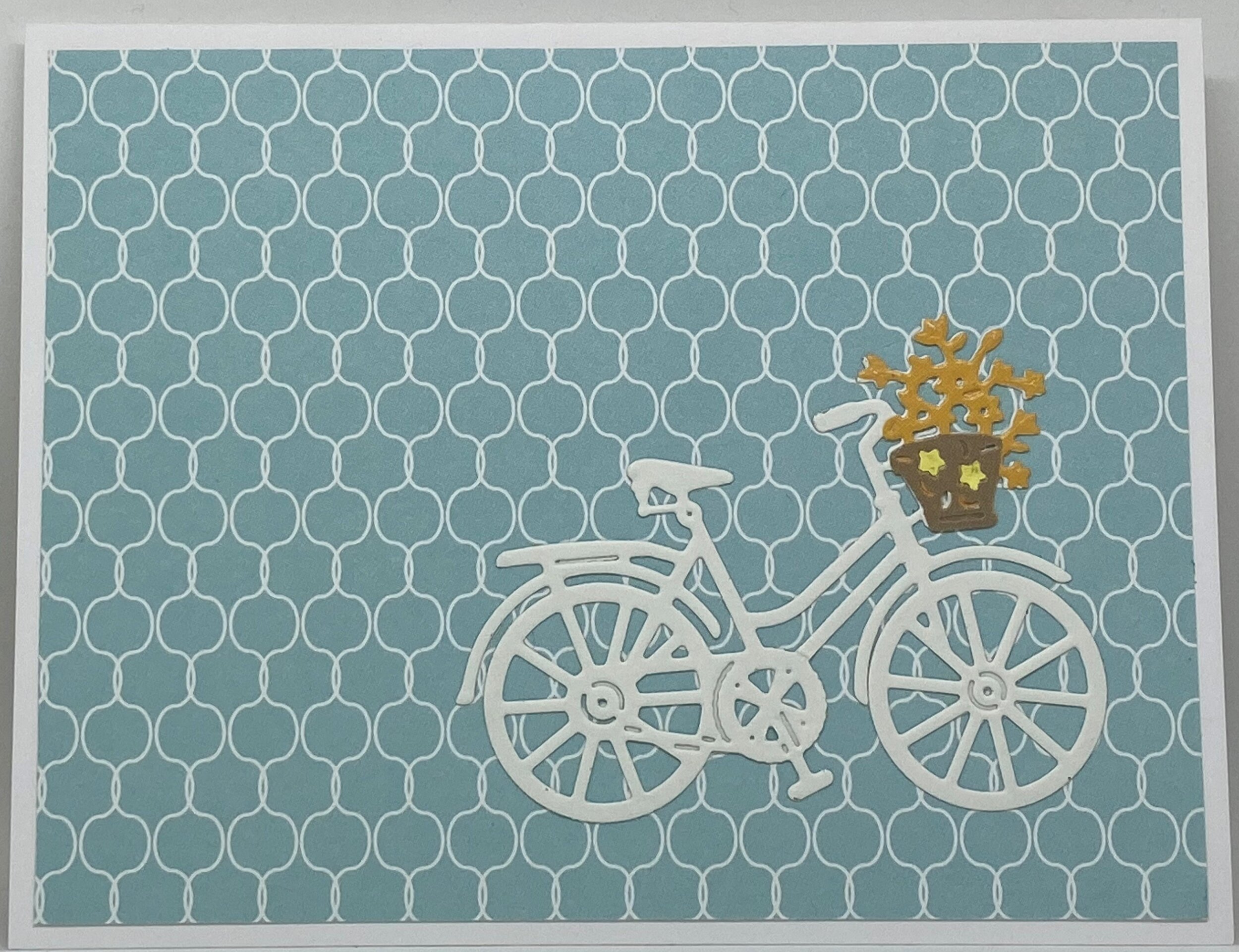 Bicycle with Yellow Flower