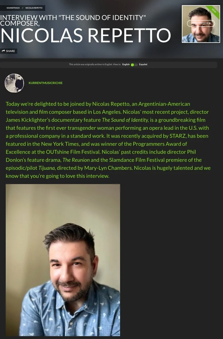Nicolas interviewed by Kurrent Music