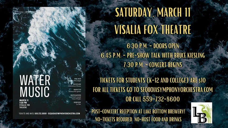 The West Coast premiere of Escenas del Iguazú with the Sequoia Symphony Orchestra