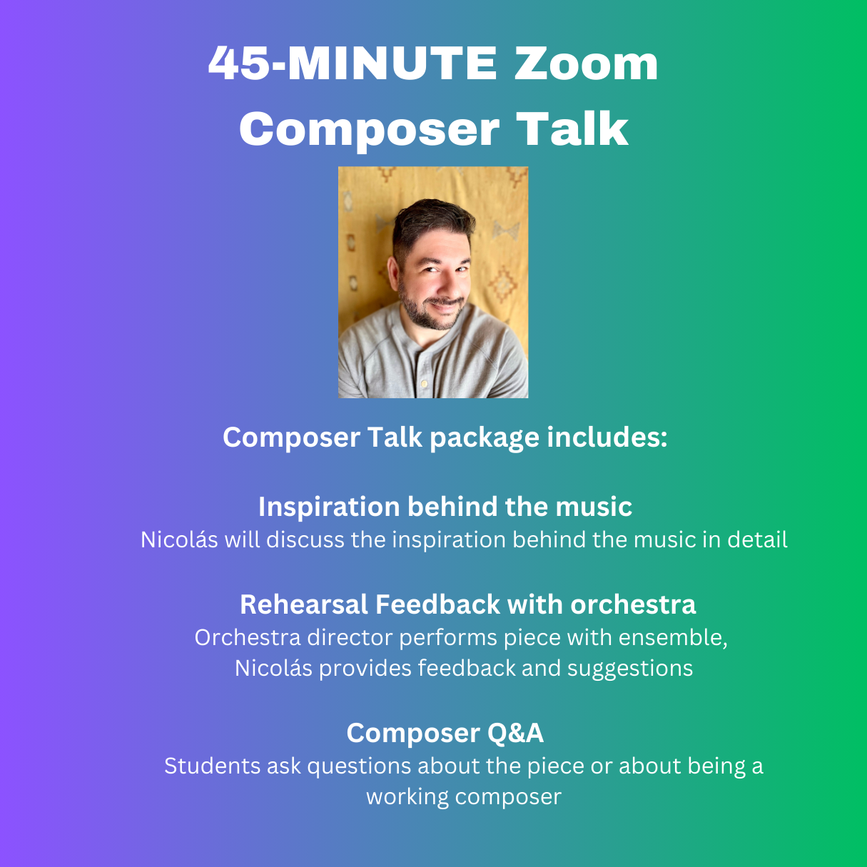 45-Minute Zoom Talk