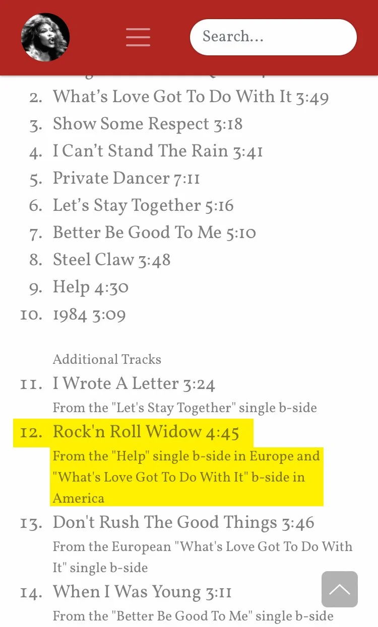 R.I.P. Tina Turner — Trivers Myers Music