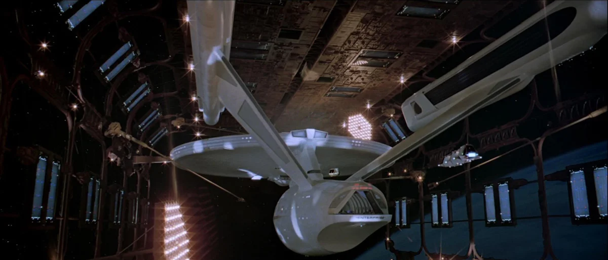 The Enterprise in dry dock, in Star Trek: The Motion Picture