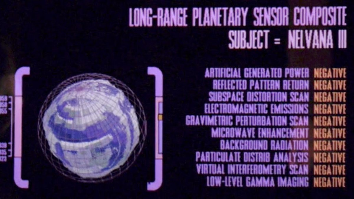 A long-range planetary scan as seen in Star Trek
